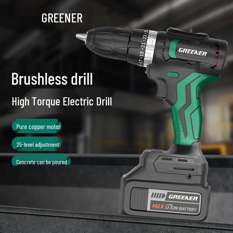 Green Forest 21V Brushless Cordless Impact Drill/Driver CN plug (adapter included)
