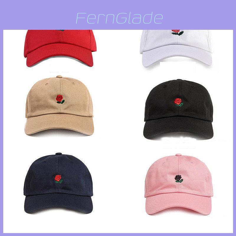 Prémiová Nová The Hundreds Dad Hat Květina Růže Vyšívaná Snapback Baseballová Čepice