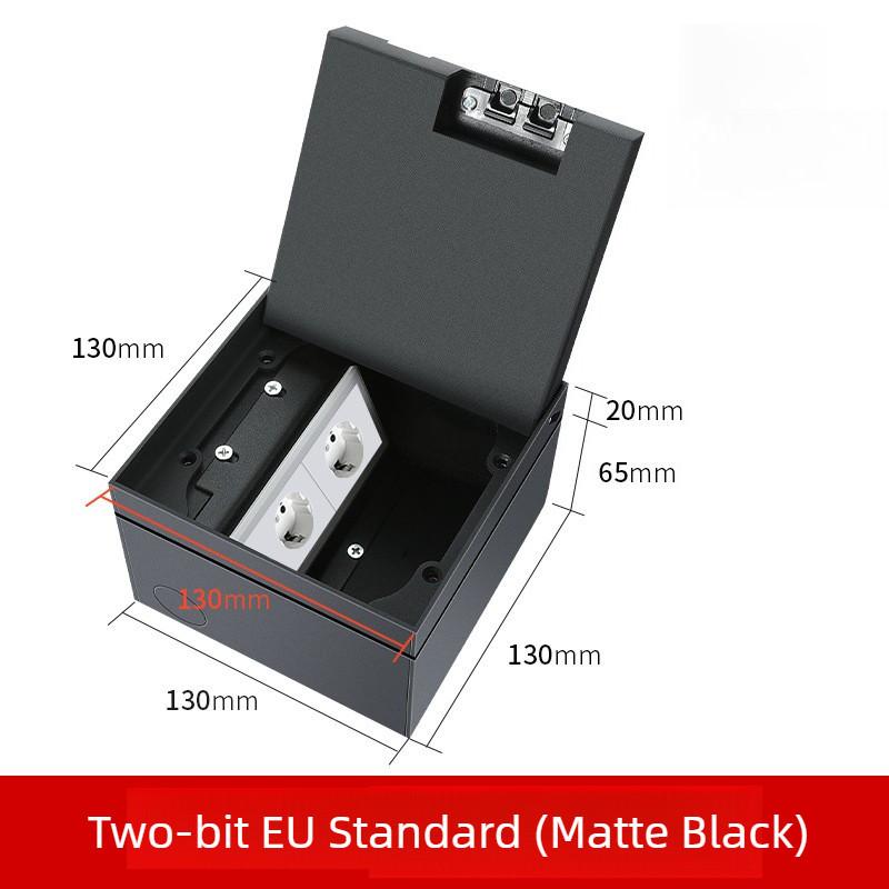 Stainless Steel Embedded Ground Socket Invisible Flat Style Floor Socket Universal Hidden Ground Socket Box