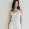 Stripe Sheer Scarf - Skyblue