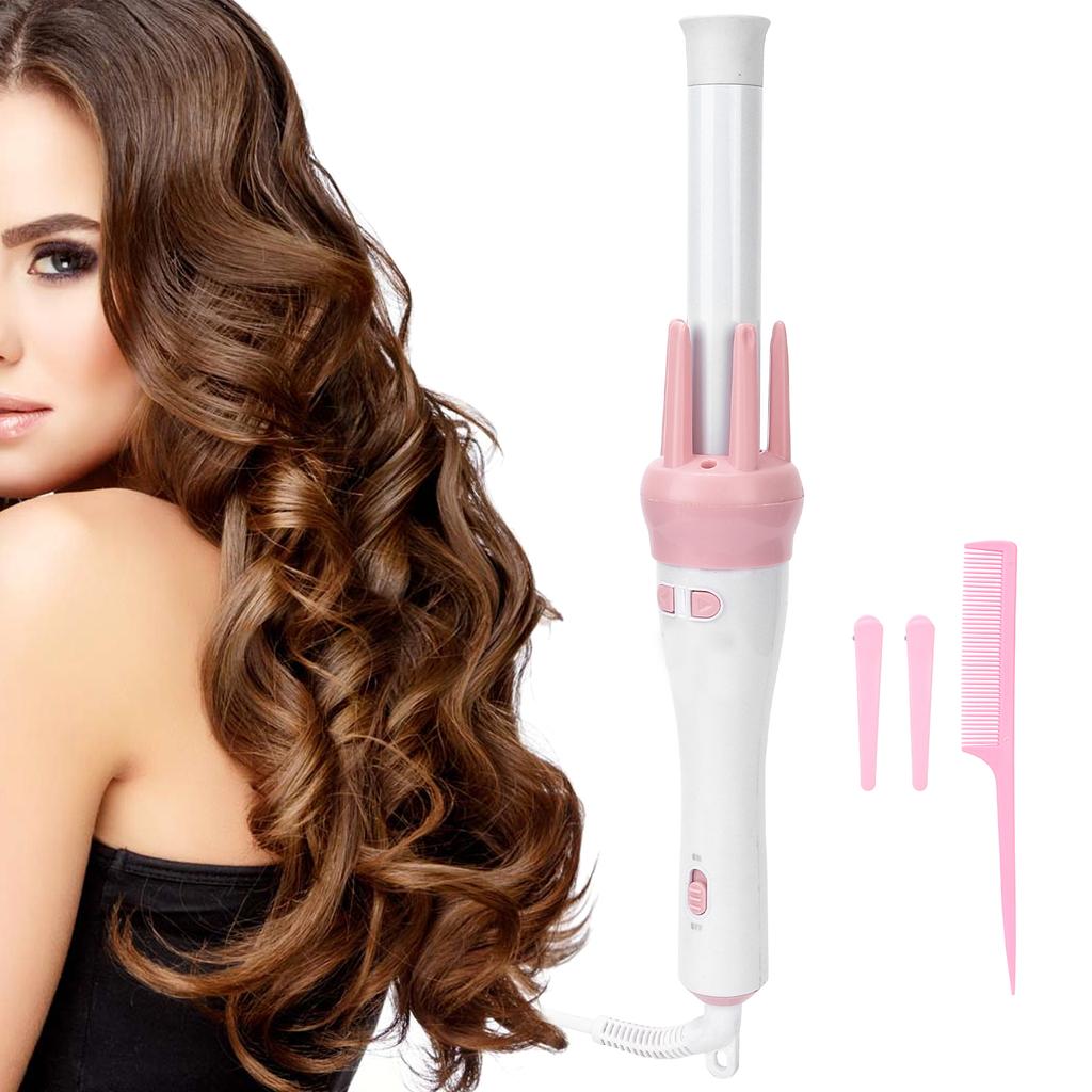 Professional Ceramic Curling Iron Automatic 360° Rotating Hair Curler Electric Curling Wand 110‑240V