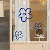1 ud. Pegatina de Espejo de Flor Linda Pegatinas Impermeables para Cristal de Ventana Pegatinas de Vinilo Anticolisión Pegatinas de Pared Decoración de Navidad