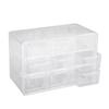 9 Grids Daily Contact Lens Organizer Disposable Contact Lens Dispenser Earrings Hairpins Storage Box Transparent