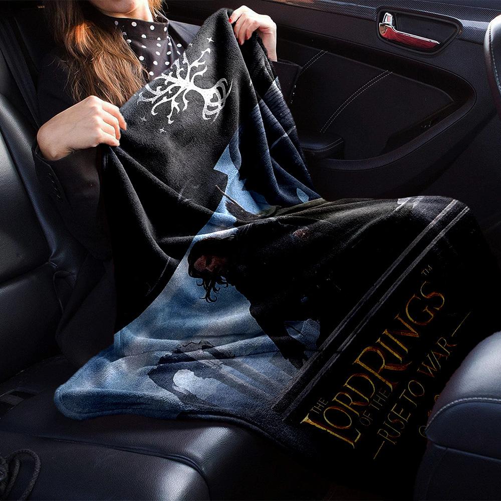 1pc The Lord of the Rings Rise To War Flannel Blanket Soft Warm Throw for Home, Office, Travel, All-Season Cozy Bedding Gift L1395