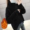 Women's Autumn Winter Sweater Loose Elastic Thick Knitted Sweaters Solid Female Warm Base Shirt
