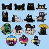 Long-lasting Brooch Black Cat Themed Brooch, Anti-Rust Lightweight Lapel Pin, Cartoon Jewelry Accessories for Clothing Bag Decoration Party