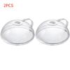 Microwave Splash Cover Thickened Transparent Splash-proof Cover with Handle BPA-free Plate Food Cover With Handle Anti-splatter