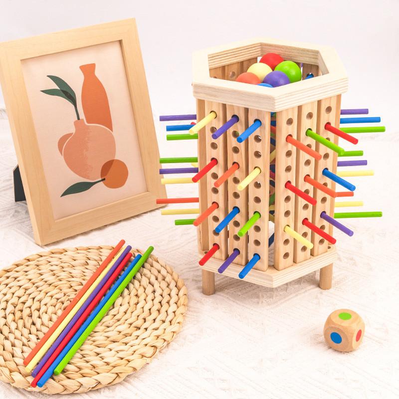 Wooden Stick Montessori Playboard For Children Educational Kids Puzzle Game Toy