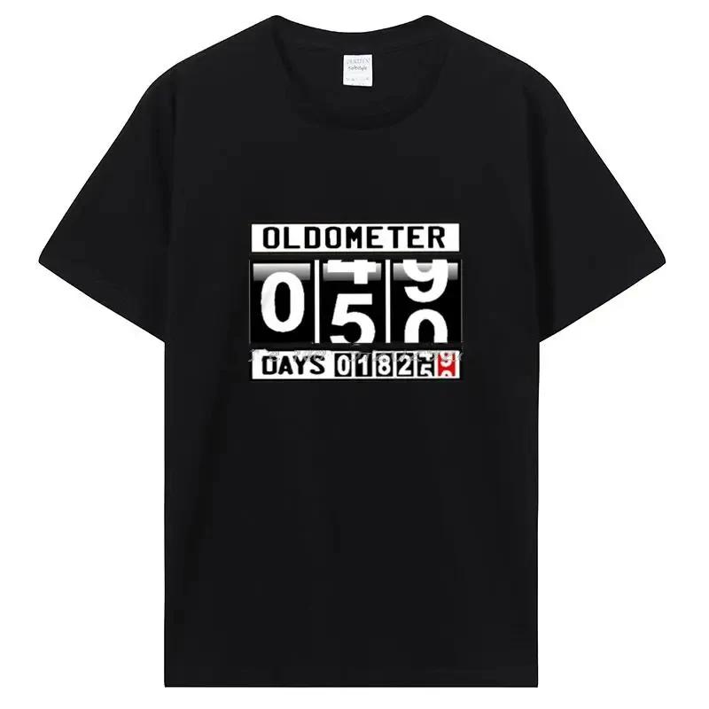 Oldometer 50 Years Old Mens T-shirt Funny Gag 50th Birthd... L