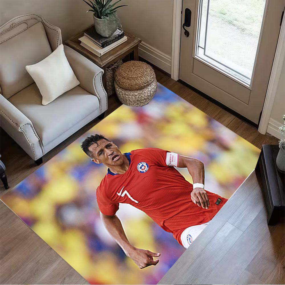 Manchester Player Portrait Carpet Design for Dormitory Dining Room Playrooms Game Room Antislip Carpet Office home decor