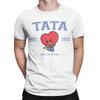 Tata Korea Kpop Niedliches Cartoon T-Shirt für Herren Lustiges Reines Baumwoll-T-Shirt Rundhals Kurzarm T-Shirts Neuankömmling Kleidung