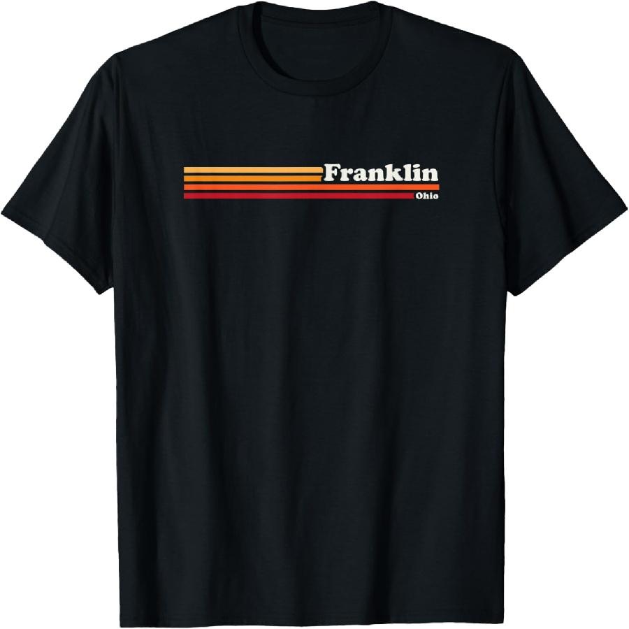 Vintage 1980s Graphic Style Franklin Ohio T-Shirt S