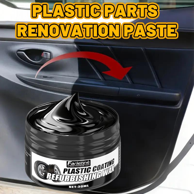 Car Plastic Restorer, Black Interior Trim Wax, Anti-Aging Refurbisher, Plastic Scratch Repair, Tire Shine, Leather Seat Care