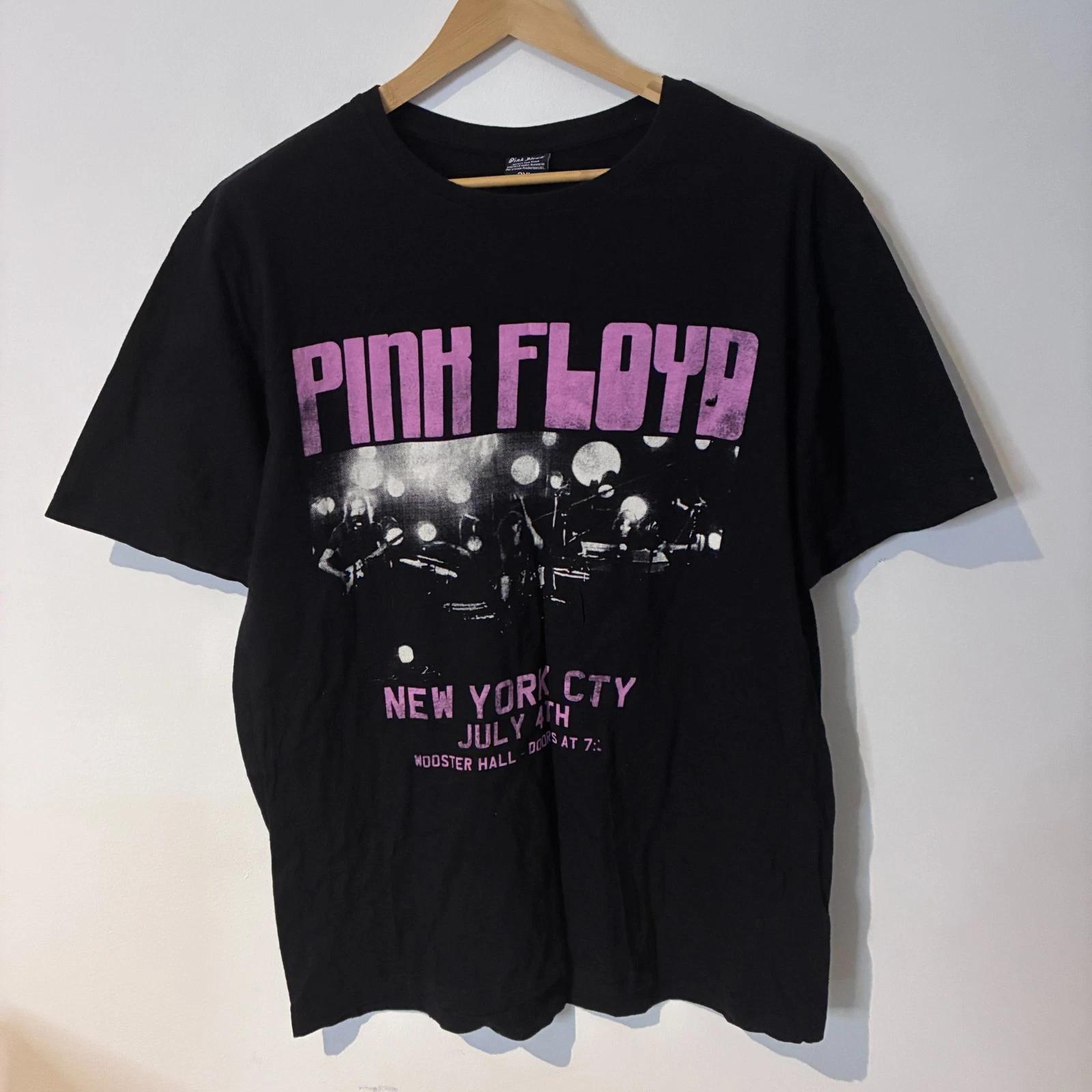 

Футболка Pink Floyd Мужская 2XL XXL Черная Нью-Йорк Группа Рок Футболка XL