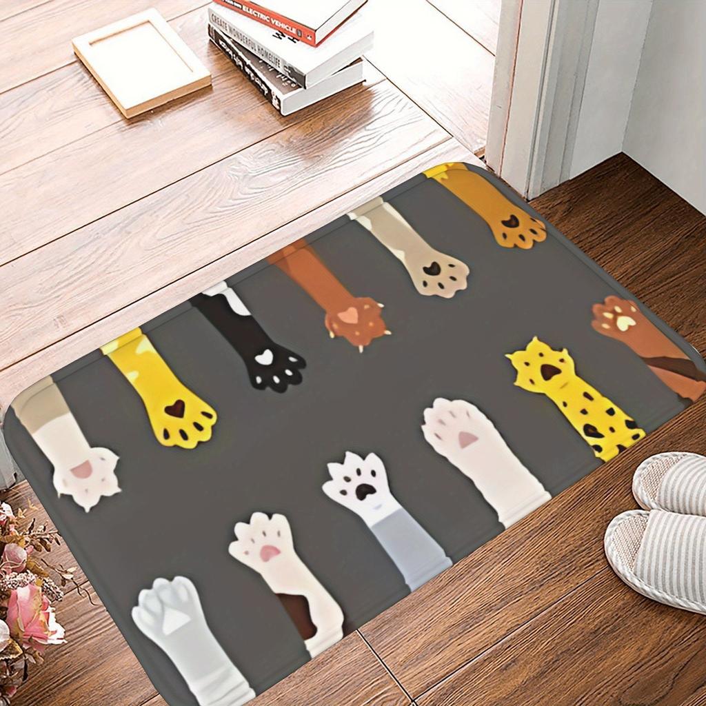 1PC 3D Pattern Kitchen Rug Non-Slip Door Mat Pop design Bathroom Rug Bath Mat Carpet for Home Sink Laundry Decor