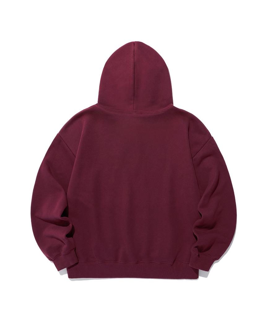 Ik Tag Logo Hoodie_Burgundy(Ik2Efmm415A)