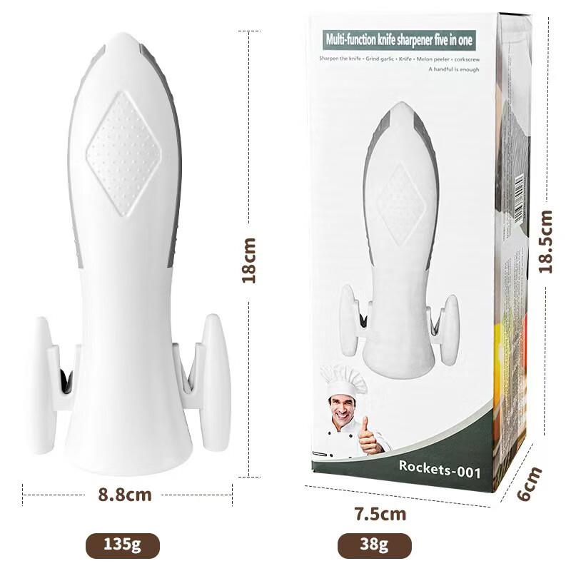 ZISIZ Multifunctional Knife Sharpener & Bottle Opener 2-Pack