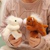 Poney Mignon Peluche Douce Poupée Cercle de Claquement Anneau de Main Pour Femmes Bracelet Dessin Animé Bracelets Cadeaux Enfants