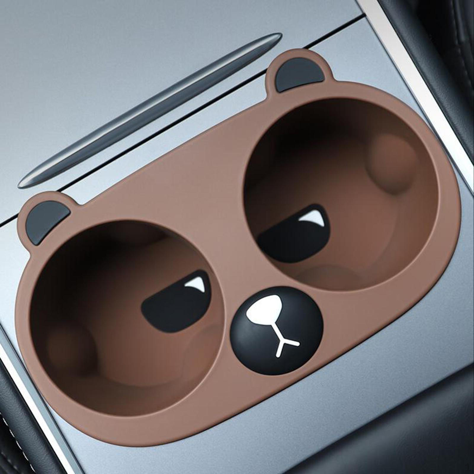 Car Center Console Cup Insert ,Cup Limiter Washable Stable Interior Parts ,Cartoon Easy to Install,