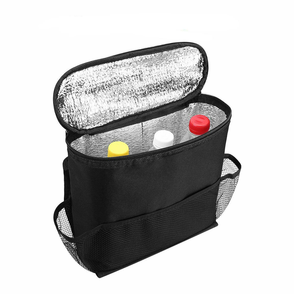 

Универсальная автомобильная сумка для хранения на спинку заднего сиденья, многокарманная подвесная органайзер для багажника, термосумка-холодильник, аксессуары для салона автомобиля чёрный