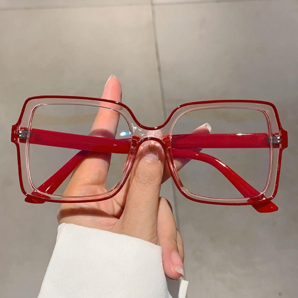 Unisex Style Square Frame Glasses PC Material Anti-blue Light Glasses  Women Men