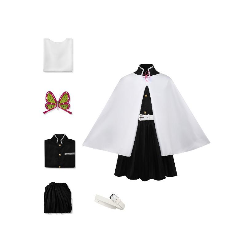 

Дитячий костюм для Хелловіну Kimetsu No Yaiba, косплей, дівчата, Канроджі Міцурі, костюм для рольових ігор 150cm чорний