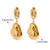  Stainless Steel Geometric Unusual Earrings Prevent Allergy Simple Metal 18K Gold PVD Plated Jewelry Bijoux Gift