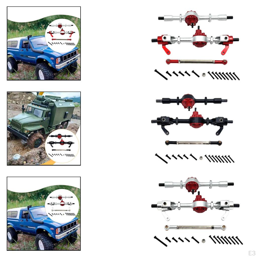 1/16 RC Car Front Rear Axle Set Accessory, Replace Easy to Install Practical, Portable