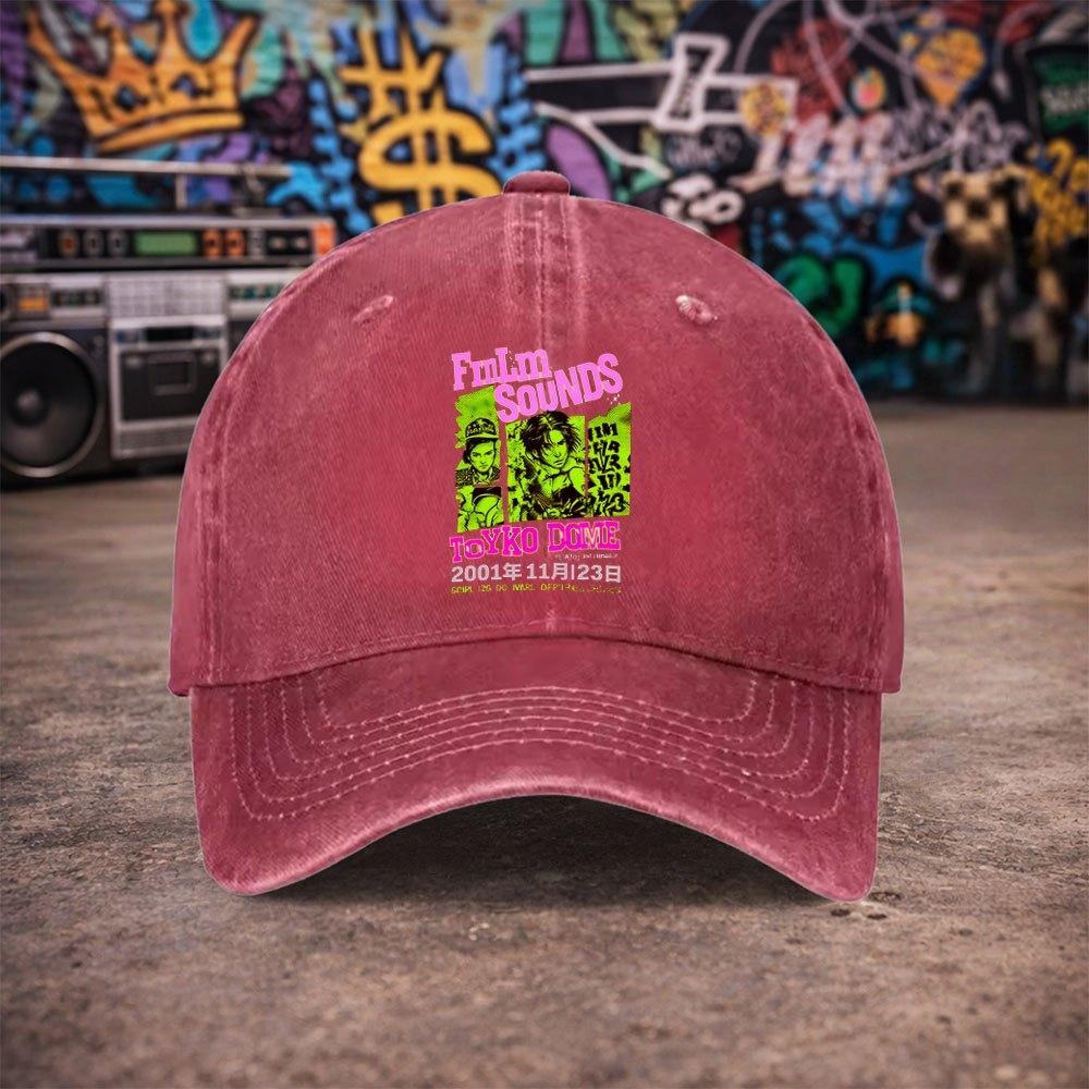 pc Unisex Anime Printed Trendy Vintage Washed Baseball Cap  UnisexS Fashion Hat  Versatile Duckbill Cap  Fun Print  Unique Bi