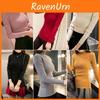Elegancki Damski Sweter Dzianinowy z Długim Rękawem Golf Dopasowany Pulower