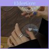 Elegant Korean Heart-shaped Double Layered Sterling Silver Ring For Fashionable Women