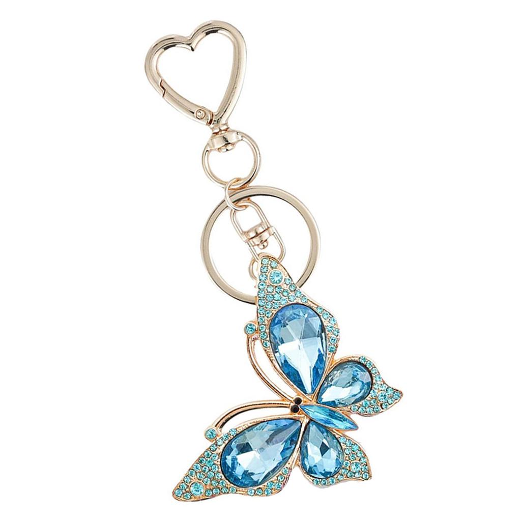 Elegant Butterfly Pendant Key Holder Small Bag Ornament Fashionable Bag Charm Unique Butterfly Accessory for Daily