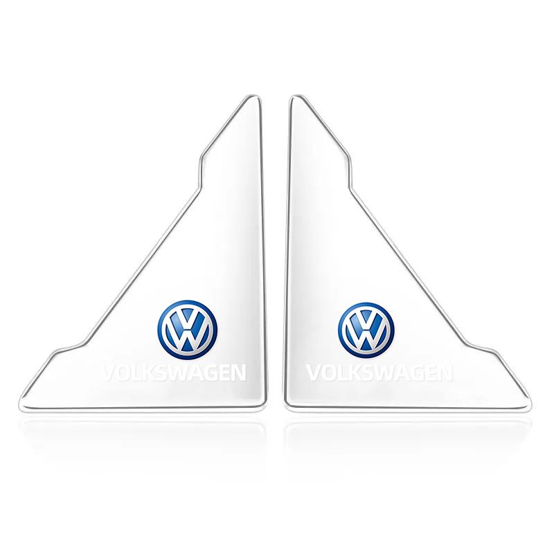 2Pcs Car Door Corner Cover Bumper Anti-scratch Protector For VW TSI TDI R32 MK4 GTI Golf Polo Tiguan Passat Jetta Touran Hub Cap EC1
