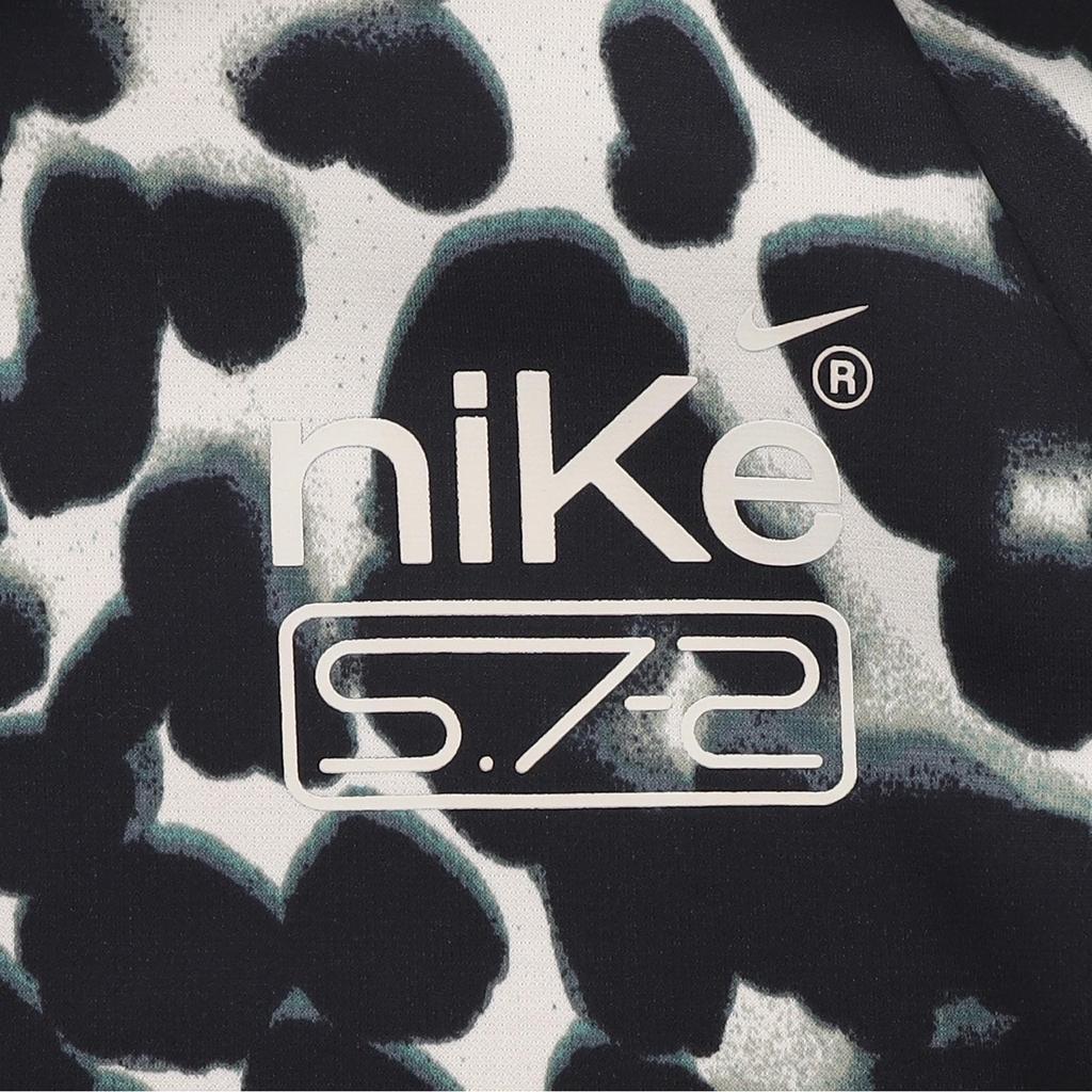 Nike All Over Print Fleece Hoodie 'Black/White' FN3324-020