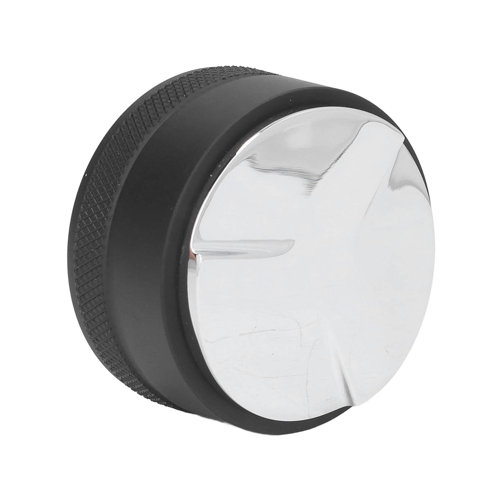 Распределитель кофе из нержавеющей стали, регулируемый темпер для кофейного порошка, инструмент для выравнивания кофе, черный 2in