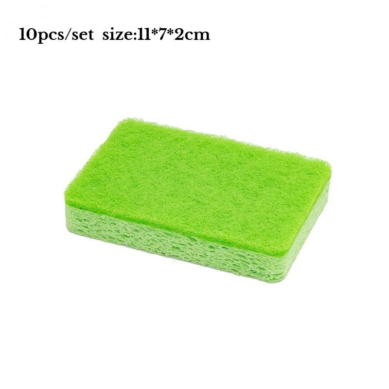 

10 шт. Сизаль Кокосовая Пальма Древесная Масса Губчатый Блок Щетка Горшок Кухня Мойка Посуды Губка Протирка Чистая Ткань Древесная Масса Хлопок