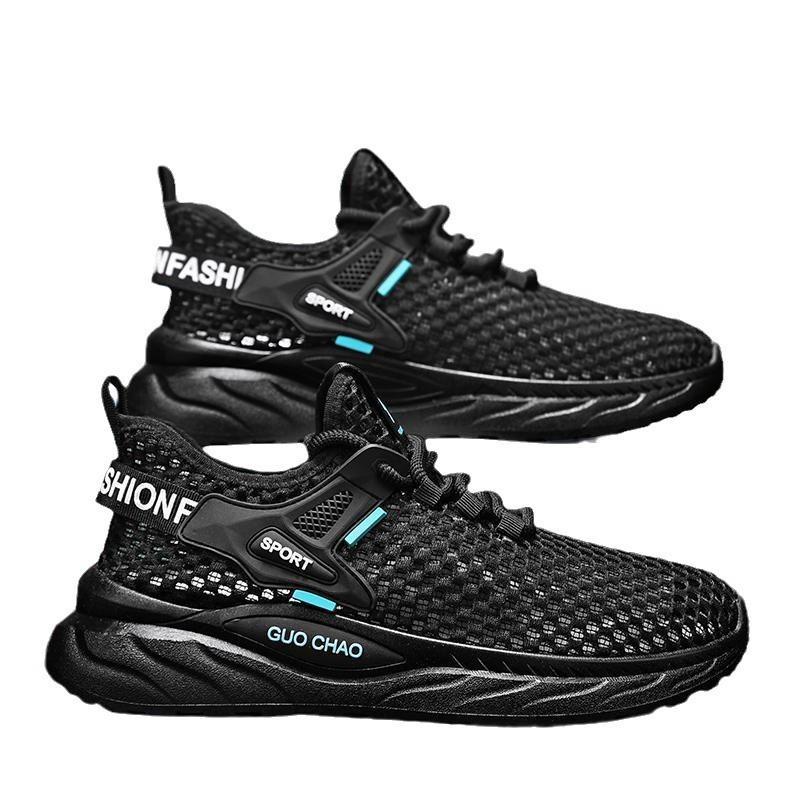 Summer hollow big net running shoes sports shoes student dad mesh shoes outdoor casual shoes