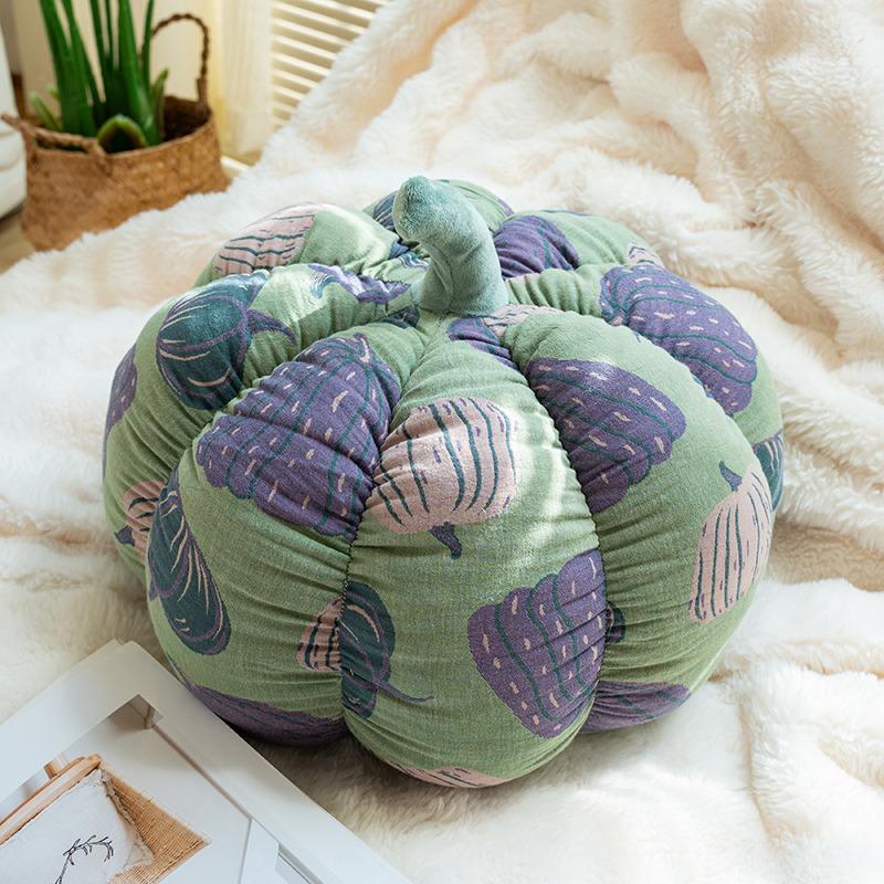 20/30/40cm Simulation Funny Halloween Pumpkin Plush Toys Lovely Soft Plant Stuffed Doll Holidays Props Decor Throw Pillow