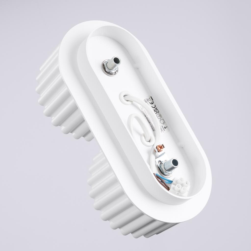 Plafon Aura 2 Gx53 Biały Alu Sollux Sl.1783