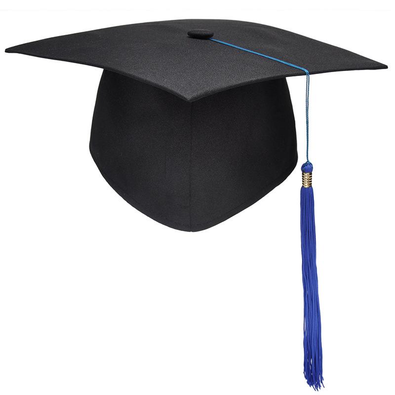 School Graduation Party Tassels Cap Mortarboard University Bachelors Master Doctor Academic Hat NEW Black Mortar Board
