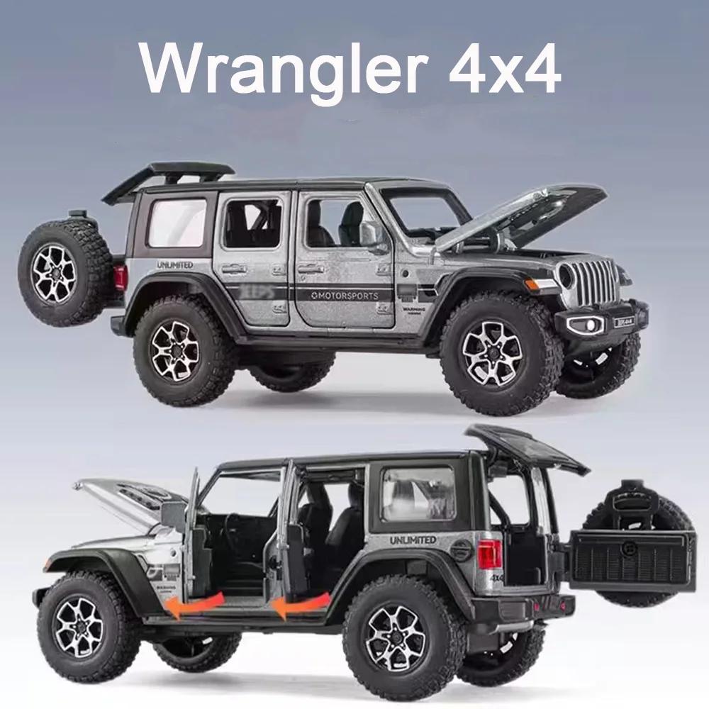 1:32 Legierung Wrangler 4x4 G63 Spielzeug Autos Modelle Türen geöffnet SUV mit Licht Ton Geländewagen für Freund Festivalgeschenke