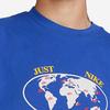 Nike Drop Shoulder Sleeve T Shirt Unisex Blue FB2750-480