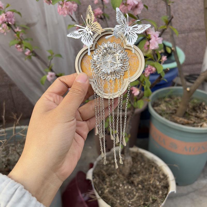 Aimant de réfrigérateur lumineux style brocart Song lumineux