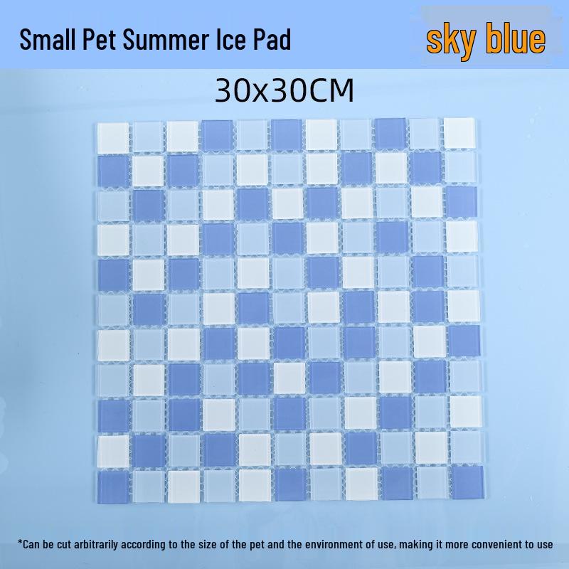 Aluminum Pet Cooling Pad for Rabbits and Hamsters - Summer Heat Relief and Insulation Sheet