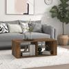 816525 vidaXL Coffee Table Smoked Oak 100x50x36 Cm Engineered Wood