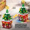 Xmas Apple Tree Santa Claus featuring LED Muisc Model Construction Brick DIY Snowman Bricks Playthings designed for Children Adult Present