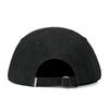 Croogo Short Brim Cap Umpire Cap Washed Cotton Cap Unisex Vintage UV Protection Embroidered Adjustable 6 Panel black BS26SB10