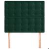 Headboard - Maison Exclusive - 90 X 5 X 118/128 Cm - Dark Green Velvet - Wooden Legs, Adjustable Height