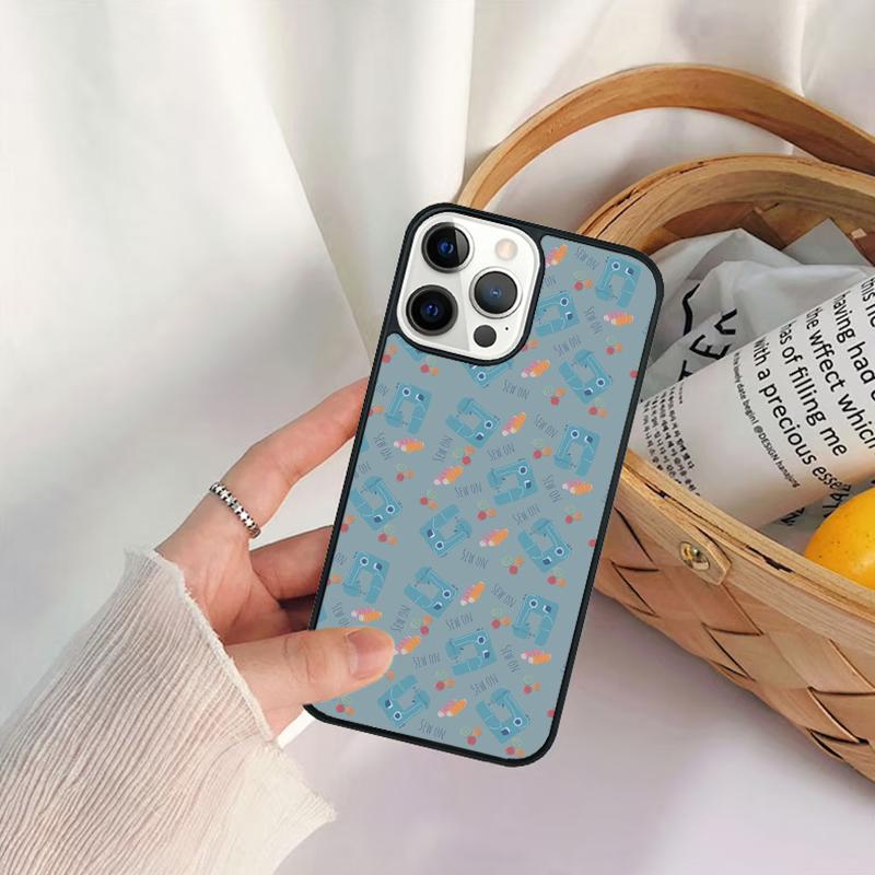 Vintage Sewing Machines Phone Case For iPhone 17 Air 16 15 14 11 12 13 Pro MAX Plus coque Cover Shell