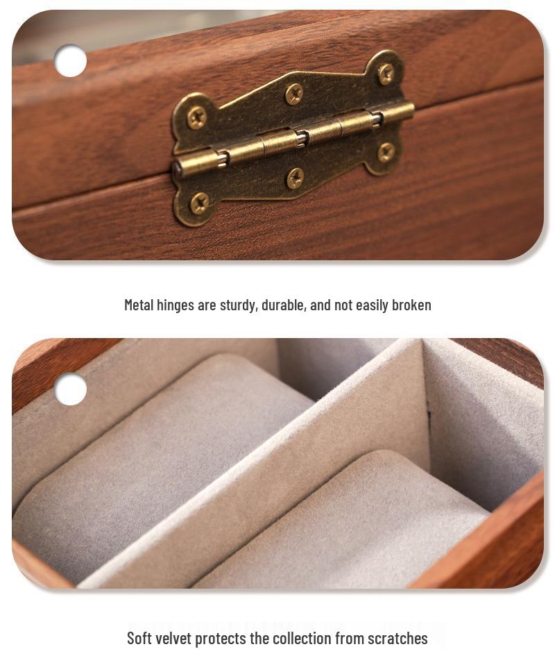Walnut Wood Watch Box: High-End Display for Mechanical Watches & Bracelets
